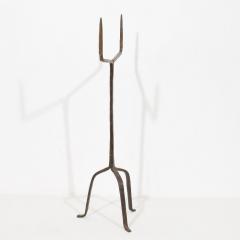 17th Century French Hand Forged Iron Candleholder - 4114416