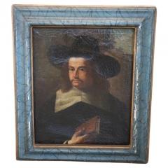 17th Century Italian Antique Oil Painting on Canvas Portrait of a Gentleman - 2763138