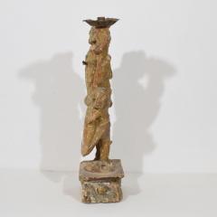 17th Century Italian Baroque Angel Figure with Candleholder - 4485941