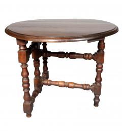 17th Century Italian Baroque Walnut Folding Table - 4555043