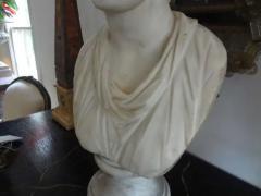 17th Century Italian Carrara Marble Bust of Classical Roman - 3806711