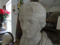 17th Century Italian Carrara Marble Bust of Classical Roman - 3806713