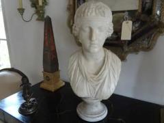 17th Century Italian Carrara Marble Bust of Classical Roman - 3806747