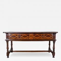 17th Century Italian Fratino Table in Walnut with Cherry Inlay - 4369113