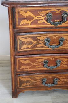 17th Century Italian Louis XIV Walnut Inlaid Antique Commode or Chest of Drawers - 2489747