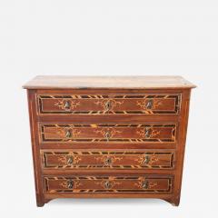 17th Century Italian Louis XIV Walnut Inlaid Antique Commode or Chest of Drawers - 2804455
