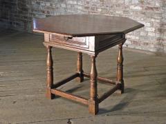 17th Century Italian Octagonal Walnut Center Table - 1038700