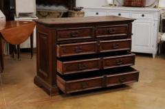 17th Century Italian Walnut Commode with Drop Front Desk and Three Drawers - 3538336