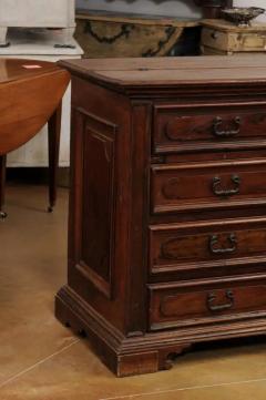 17th Century Italian Walnut Commode with Drop Front Desk and Three Drawers - 3538338