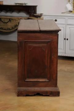 17th Century Italian Walnut Commode with Drop Front Desk and Three Drawers - 3538383