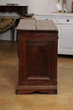 17th Century Italian Walnut Commode with Drop Front Desk and Three Drawers - 3538398