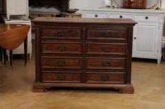 17th Century Italian Walnut Commode with Drop Front Desk and Three Drawers - 3538473