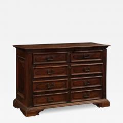 17th Century Italian Walnut Commode with Drop Front Desk and Three Drawers - 3540598
