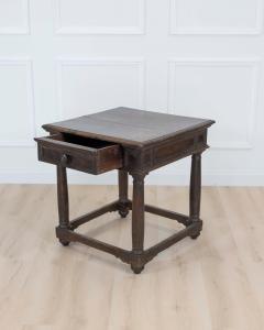 17th Century Italian walnut square side table - 4707169