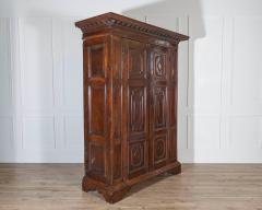 17th Century Lombard Walnut Wardrobe with Paneled Doors Brescia Italy - 4375394