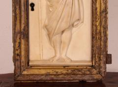 17th Century Marble Sculpture Representing The Good Shepherd Carrying A Lamb - 2934125