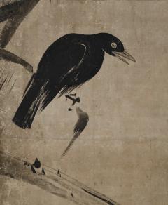 17th Century Momoyama era Crows on Pine Studio of Hasegawa Tohaku - 4713054