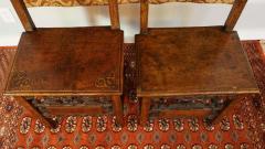 17th Century Pair of Lombardian Italian Swiss Carved Chairs - 3007128