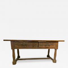 17th Century Spanish Baroque Walnut Table - 3801160