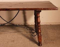 17th Century Spanish Table In Oak And Chestnut - 2885002