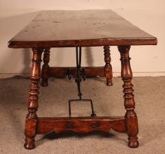 17th Century Spanish Table In Oak And Chestnut - 2885004