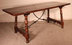 17th Century Spanish Table In Oak And Chestnut - 2885008