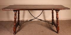 17th Century Spanish Table In Oak And Chestnut - 2885010