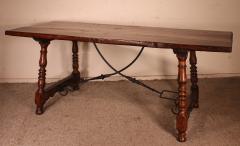 17th Century Spanish Table In Oak And Chestnut - 2885012