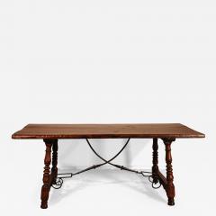 17th Century Spanish Table In Oak And Chestnut - 2885648