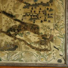 17th Century Stumpwork Picture Depicting The Binding of Isaac - 4647813