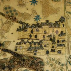 17th Century Stumpwork Picture Depicting The Binding of Isaac - 4647816