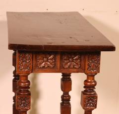 17th Century Walnut Side Table Or Console Spain - 4129299