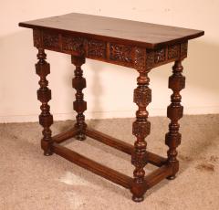 17th Century Walnut Side Table Or Console Spain - 4129302
