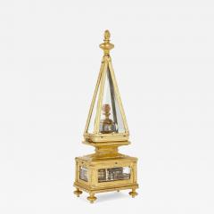 17th Century obelisk shaped table clock - 3178620