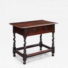 17th c English Corkscrew Leg Table - 3460026