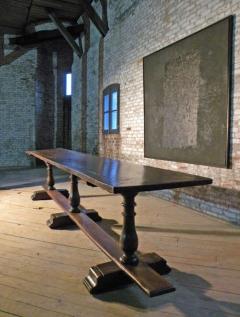 17th century Baroque Walnut Trestle Table - 622603