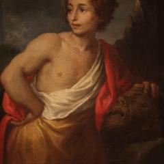 17th century Italian painting David with the Head of Goliath - 4331105