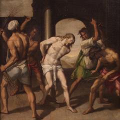 17th century Italian painting Flagellation of Christ - 4316345