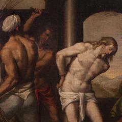 17th century Italian painting Flagellation of Christ - 4316347
