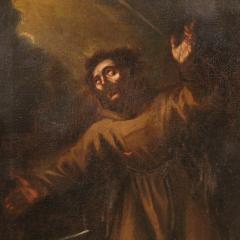 17th century religious painting Saint Francis of Assisi - 4309528