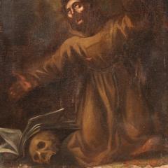17th century religious painting Saint Francis of Assisi - 4309529
