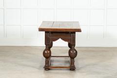 17thC Dutch Oak Draw leaf Centre Table - 3678169