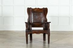 17thC English Oak Lambing Chair - 3883188