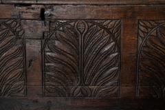 17thC English Vernacular Oak Coffer - 3297735