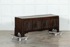 17thC English Vernacular Oak Coffer - 3297736