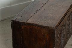 17thC English Vernacular Oak Coffer - 3297745