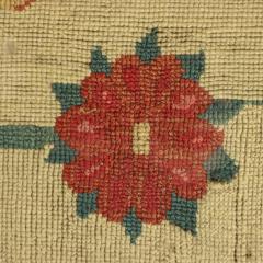 17thC Gros Point Embroidery Vase of Flowers with a Bird - 4221051