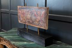 17thC Polychrome Painted Ceiling Panel - 2005703