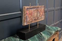 17thC Polychrome Painted Ceiling Panel - 2005704