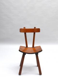 18 French 1960s Solid and Laminated Wood Chairs - 2935695